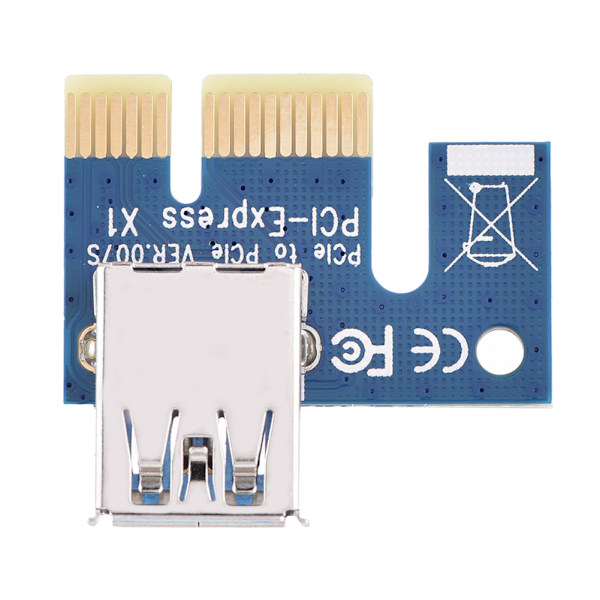 PCI-E til 4-port PCI-E udvidelseskort PCI Express Riser Adapter USB3.0 til Mining