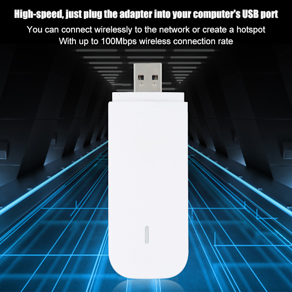 4G USB-netværksadapter Trådløst netværkskort Bærbar WiFi-router med indbygget Wifi 4g 3G-antenne