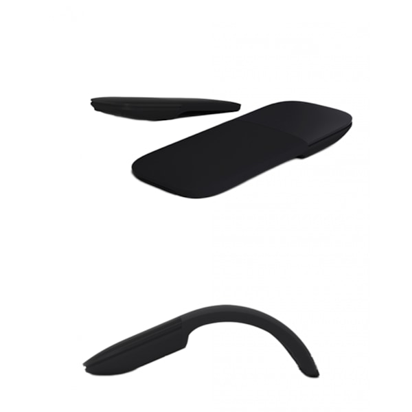 Bluetooth Arc Touch Mus Slim og bærbar Mini Trådløs Computer Mus Foldbar Ergonomisk Optisk Mus til Notebook Laptop(Sølvgrå)