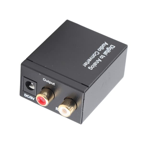 Digital til analog lydkonverter digital koaksial og optisk til analog lydkonverter til tv-computer