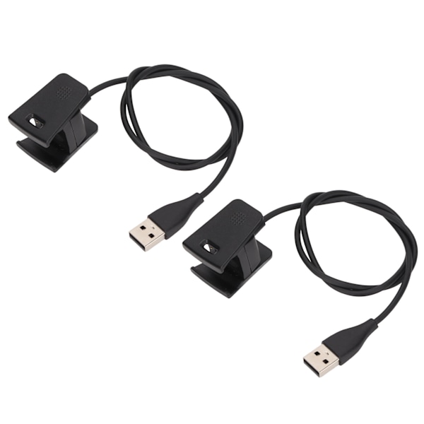 2 stk. Smartwatch-lader USB-ladekabel ladesnor ladeadapter for Fitbit Charge 2