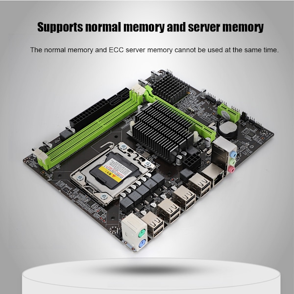 X58S LGA 1366Pin DDR3 Stasjonær datamaskin PC Hovedkort Fem-fase drevet hovedkort