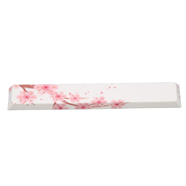 Spacebar Keycap Lys 2 Farver Vælg Fremragende Holdbarhed Professionelt Design DIY KeycapsPink Blomst