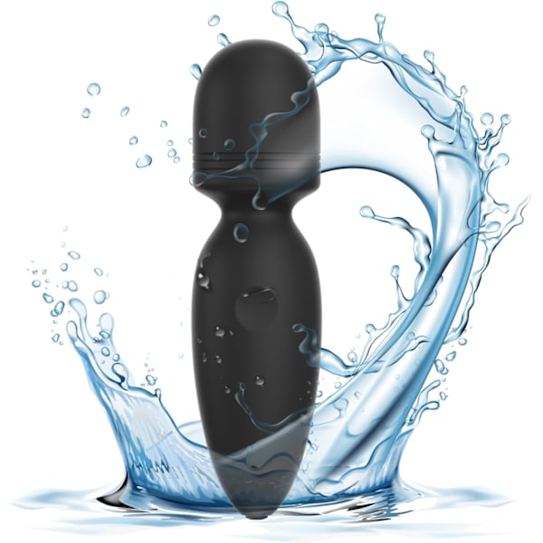 Rygmuskelmassager-Mini - Genopladelig-10 tilstande-til nakke-fod - Arm fuld kropsmuskelafspænding trådløs massager 4,35 * 1,18 tommer Black