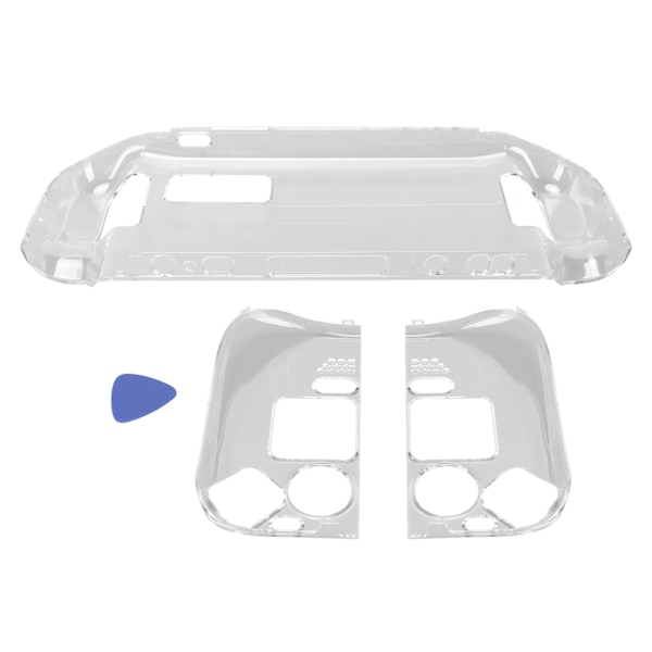 Game Console Case Cover Clear Split Design Drop Resistant Gamepad Protective Shell for Steam Deck