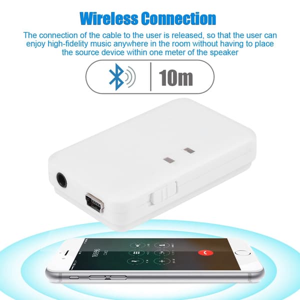 3,5 mm Bluetooth-mottaker Trådløs USB-drevet lydmusikadapter for MID/iPhone/iPad PC