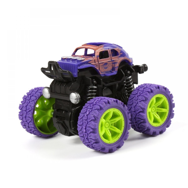 Purppura 4pices Lasten lelu neliveto inertiatemppu maastoauto malli poika lelu auto lelu lahja