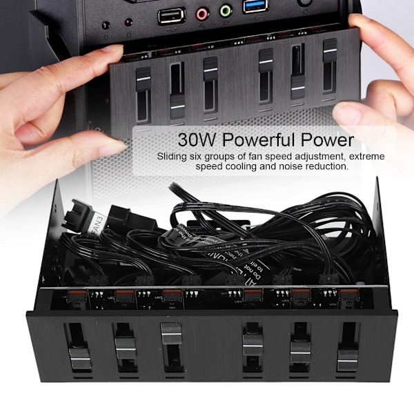 STW 6052 PC Computer Host Fan Speed Controller CPU Fan Governor 4Pin Male 30W