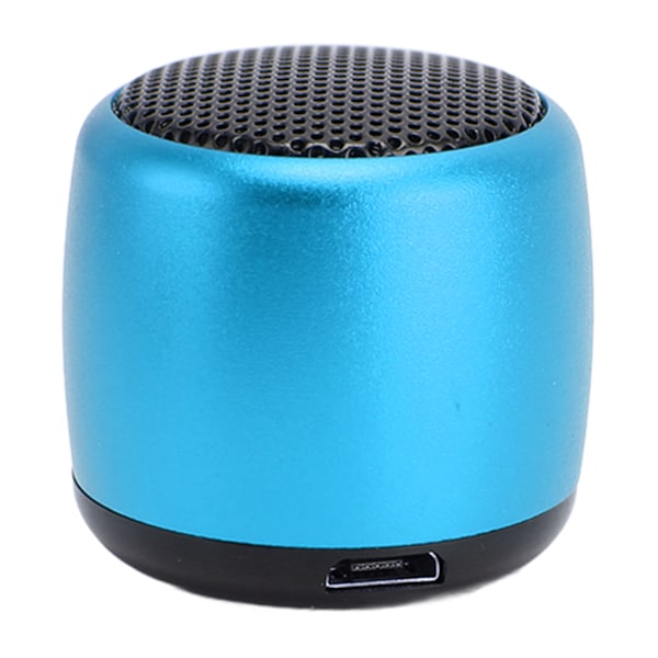 Mini Bluetooth-kaiutin, raskas subwoofer, USB-ladattava, metalli, kannettava langaton kaiutin puhelimeen, tablet-tietokoneeseen, sininen