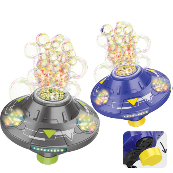 Robot Bubbelmaskin för Barn - Snurrar, Rör Sig, Musik, Ljus - Bubbelblåsare, Maskin för Pojkar & Flickor - Coola Utomhusleksaker - Födelsedag purple