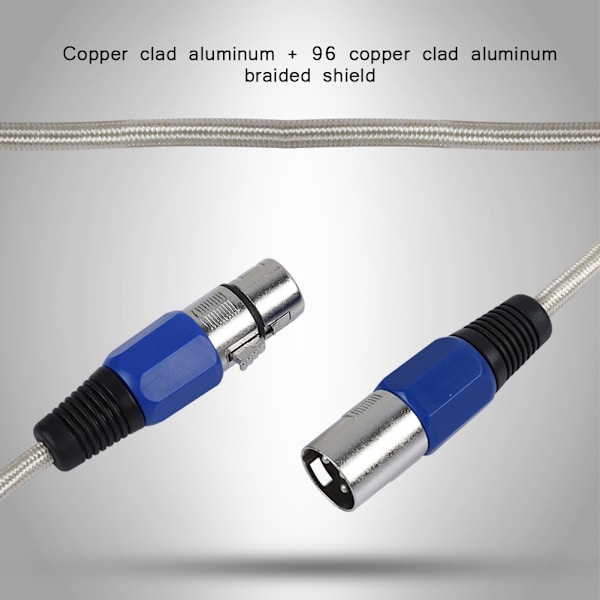Høj kvalitet XLR han til hun mikrofon kabel lyd mikrofon kabel (0,3 m)