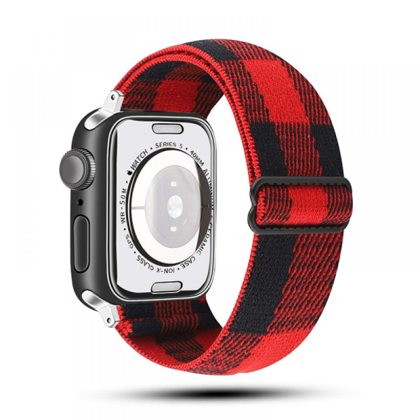 Apple Watch-rem justerbar elastisk nylon solo-ringrem, smartklokkereim i bohemsk stil (etnisk stil20)