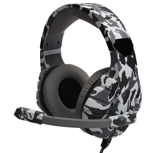 Kablet Gaming Hodetelefon Datamaskin Stereo Hodesett med LED Lys Mikrofon USB+3.5mm Port