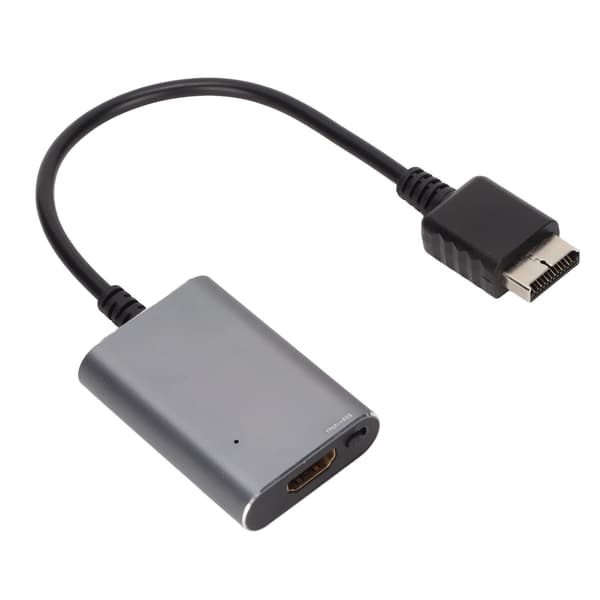 For PS2 til HD Multimedia Interface Konverter Høj nøjagtighed Plug and Play Bærbar til PS2 til AV Konverter