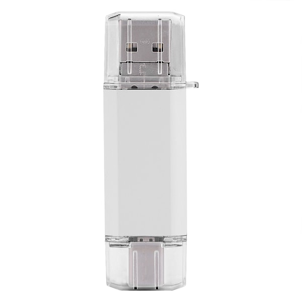 USB2.0 Type C Micro USB Vanntett U Disk Flash-stasjon for telefon PC Sølv 64GB