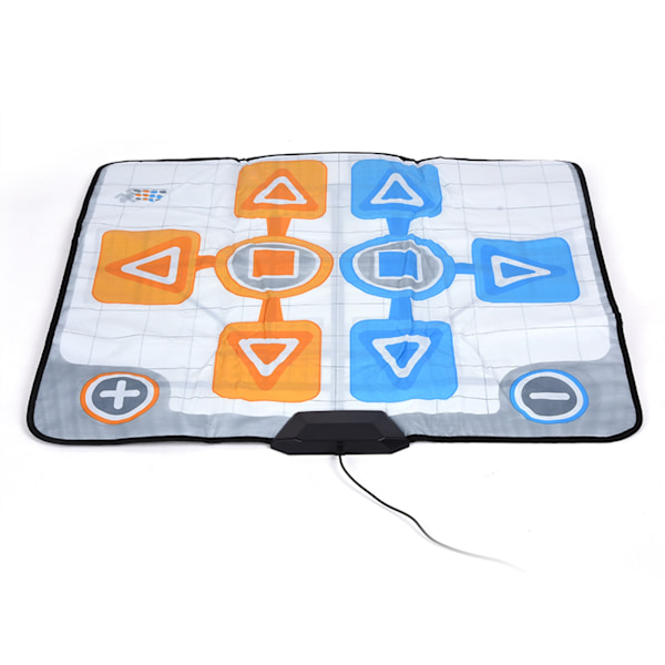 Dobbel person sklisikker dansematte for Nintendo Wii-konsollspill