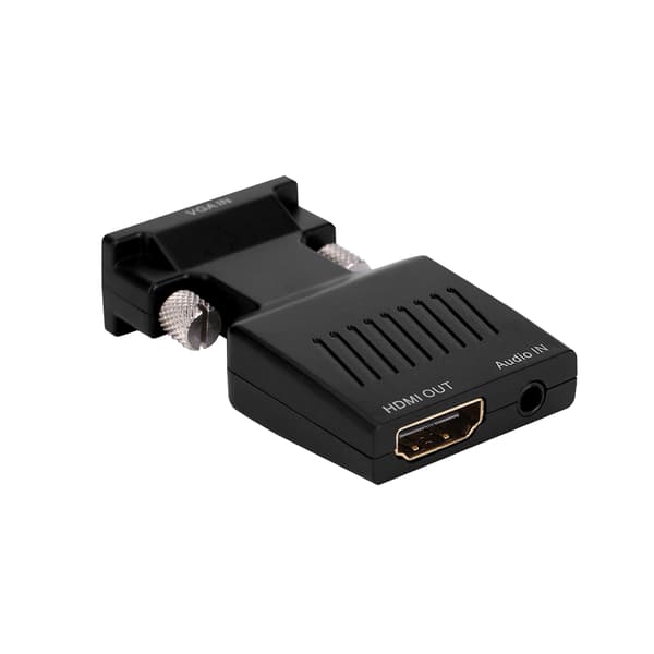 VGA Han til HDMI Hun Adapter med Lyd Interface Video Lyd Konverter til PC