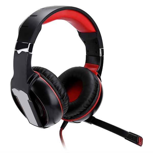 HG‑2 Gaming Headset Kablet On‑Ear Hovedtelefoner Subwoofer Stereo med LED Mikrofon til PS4