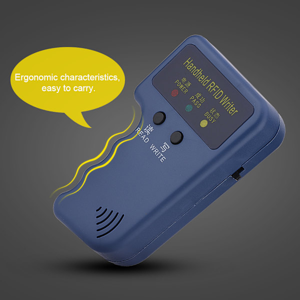 125KHz Bärbar Handhållen RFID ID-kortskopieringsläsare / Skrivare Duplikator