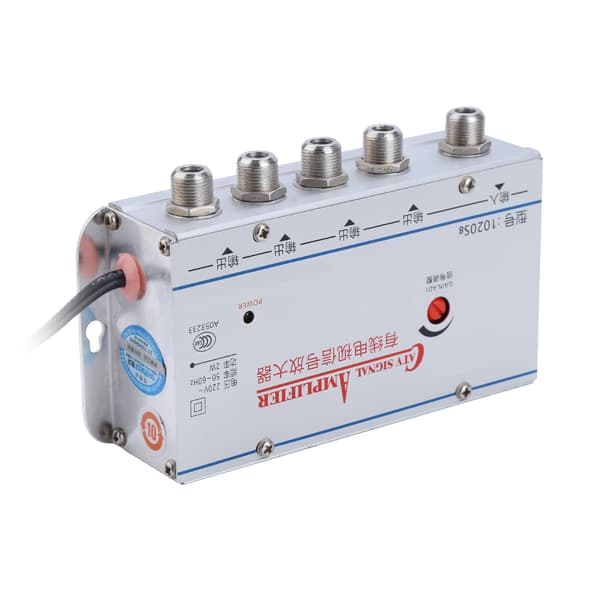 Standard AC 220V 4-vejs CATV signalforstærker video splitter adapter