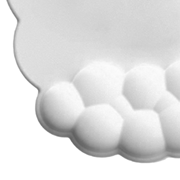 Cloud Musemåtte Håndledsstøtte Memory Foam Forhindrer Glidning Ergonomisk Håndledsstøtte til Computer Bærbar PC Gaming Hvid