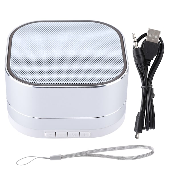 Mini kannettava langaton tietokoneen sub-woofer Bluetooth-kaiutin tukee TF-korttia (hopea)