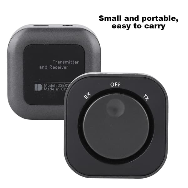 DSER110 2-i-1 bærbar trådløs Bluetooth stereo lyd sender mottaker