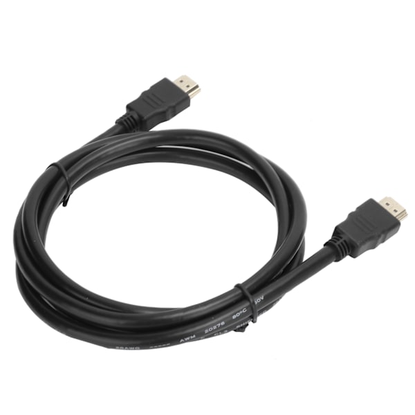 HDMI til HDMI-kabel Standard kobberleder Guldbelagt jernhylster Sort dæksel 4K 30Hz 1,5 meter