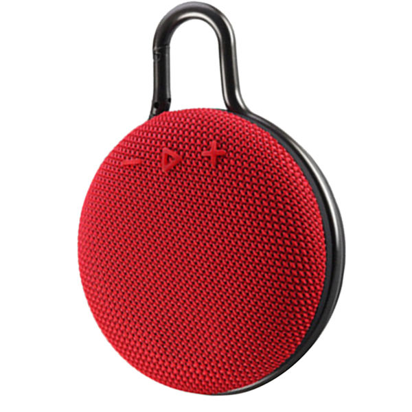 Mini Bluetooth-högtalare Multifunktionell Tungmetallbas Bärbar Trådlös Högtalare för Utomhusresor Hem Röd