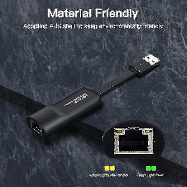 2500 mbps Etet Usb 3.0 til Rj45 Ekstern kablet