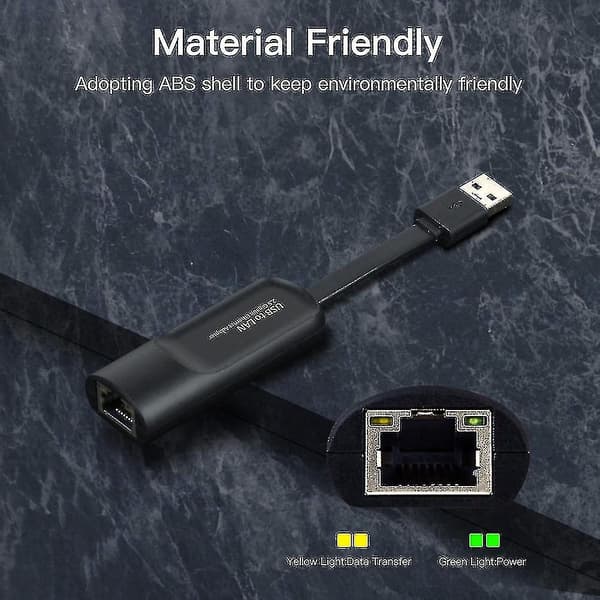 2500mbps Etet Usb 3.0 til Rj45 Ekstern Kablet