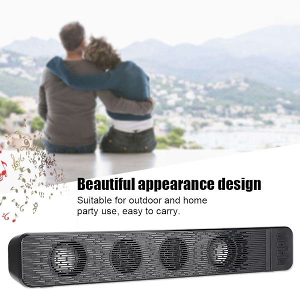 Hem Bluetooth 4.2 Strip Högtalare Tung Bas för Stationär Dator Bärbar Dator Mobiltelefon