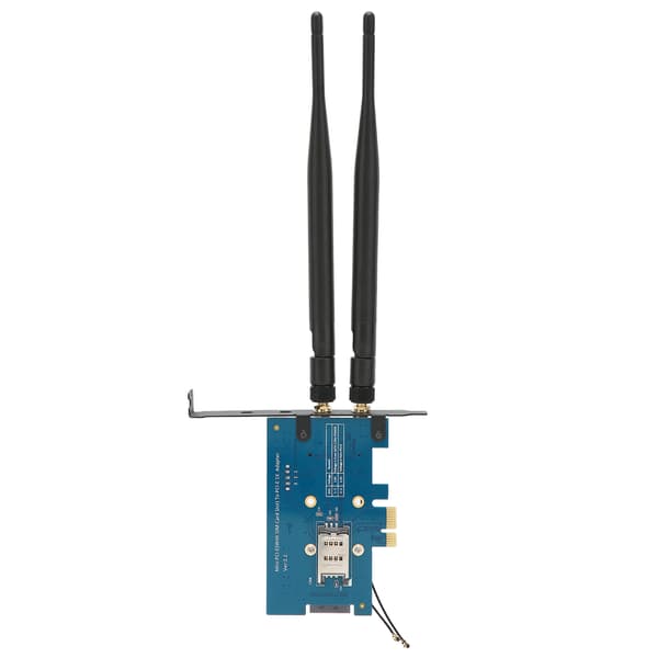 Mini PCIE-adapter med multisystemkompatibilitet, 4-stifts ströminterface, liten volym