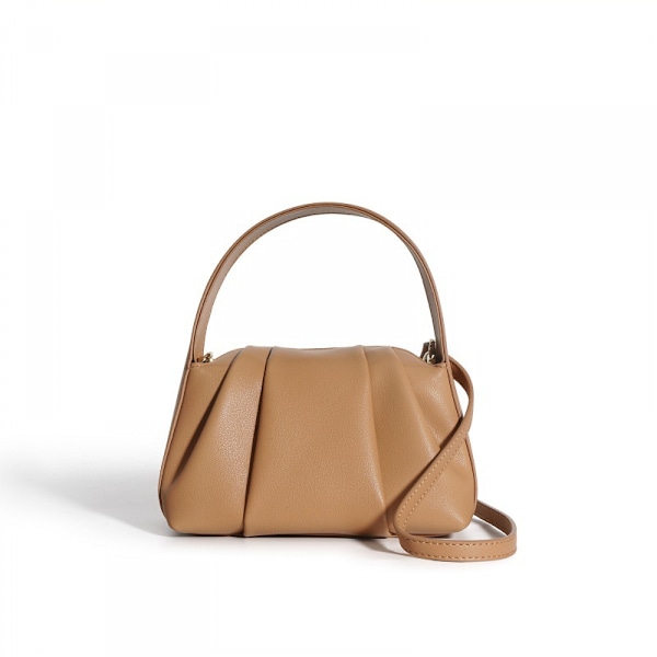 Plisserad Molnväska Tote Axelremsväska Crossbody Väska Dam