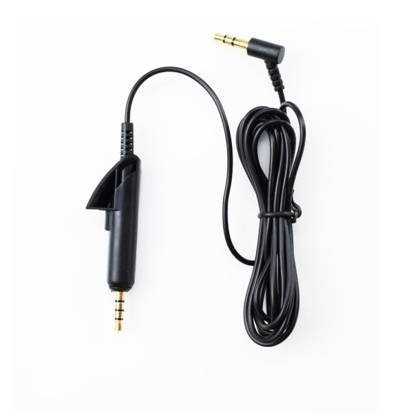 Reservekabel for QC15-hodetelefoner, kompatibel med Bose QuietComfort 15 QC15 QC2-hodetelefoner (svart) Uten hvetekabel