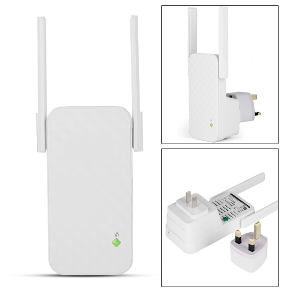 Universell trådlös WiFi-repeater räckviddsförlängare signalförstärkare 300 Mbps