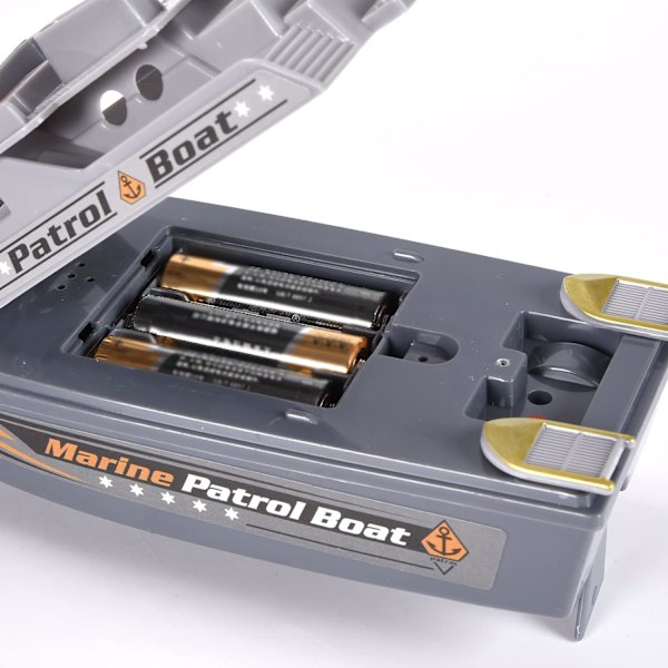 Pool Warship Toy Boat Bath Toys - Lasten leluvene, Warship Cruise Toy kylpyammeessa, Lahja lapsille Pool Toy (Harmaa)
