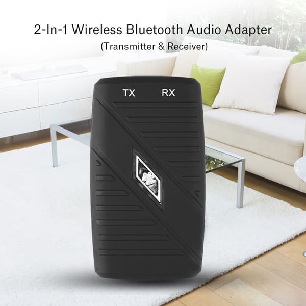 2-i-1 Mini Trådløs Lyd Musikk Adapter Bluetooth Sender Mottaker med 3,5 mm Lydkabel