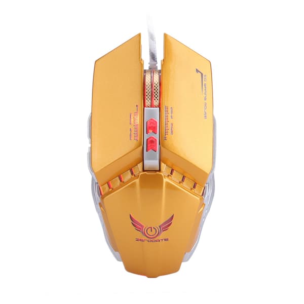 Universal USB-kablet gamingmus 3200 DPI mekanisk computermus til pc-spil guld