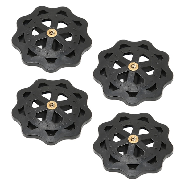4 stk. Justeringsmøtrik til varmelegeme med høj hårdhed M4 Justeringsmøtrik til varmelegeme til LONGER LK4 Pro til Ender 5 til Ender 3 V2Sort