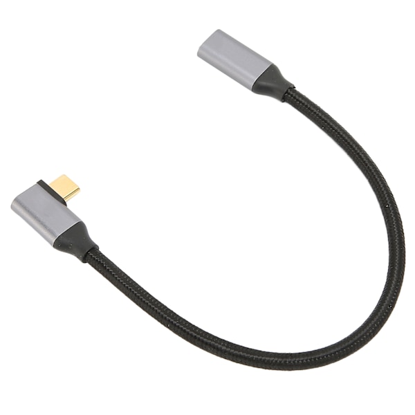 USB C til USB C 3.1 Gen 2 Kabel Højre Vinkel 90 Grader Han til Hun 100W 20V 5A Opladning 4K 60Hz Høj Hastighed ​​10Gbps Kabel 0,25m