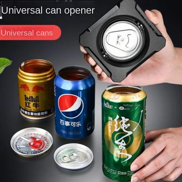Dåseåbner Øl Koks Sømløs Skruelåg Åbner Udendørs Multifunktionel Drik Red Bull Sprite Øl Flaskeåbner