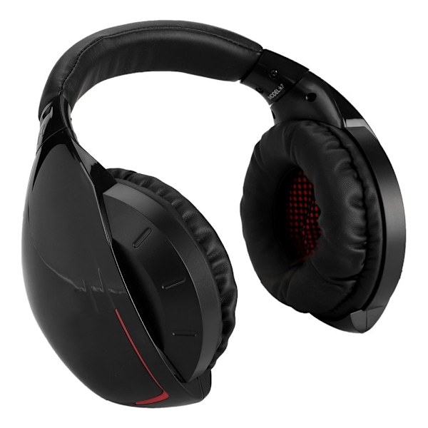 3,5 mm stereo bas konkurrencedygtige gaming headset E-sports kablet hovedtelefon + mikrofon (sort+rød)