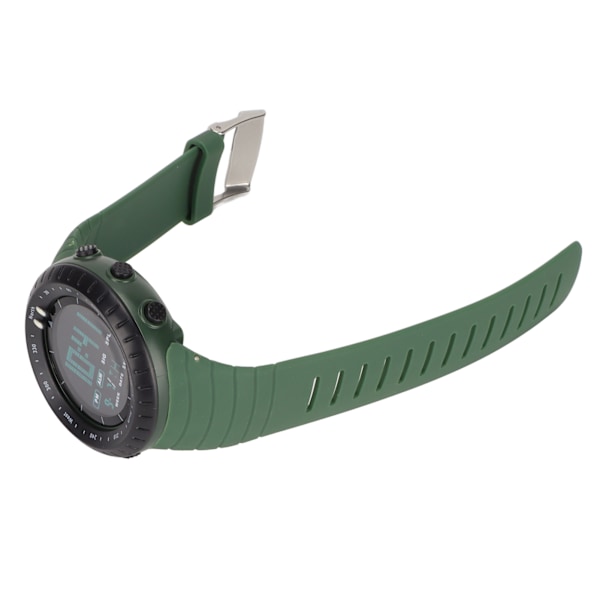 HZ500 Digital Elektronisk Klocka Multifunktionell Vattentät Armbandsur för Utomhussporter Daglig Användning Grön