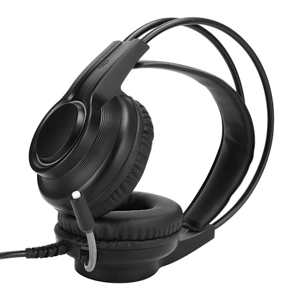 Gaming Headset 7.1 Surroundljud Brusreducerande Mikrofon USB RGB-ljus för PC/PS4 V9000