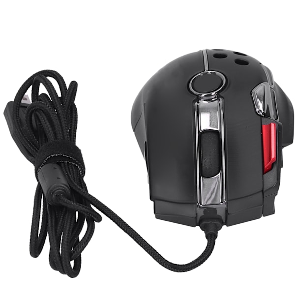 Mus med ledning, sort, ESports Gaming Free Drive RGB-belysning USB-computertilbehør (sort)