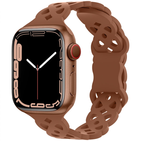 2 stk. blonderem i silikone, kompatibel med Apple Watch 42/44/45mm, hulmønstret iWatch Sport-armbånd til iWatch Series 8 SE 7 6 5 4 3 2 1