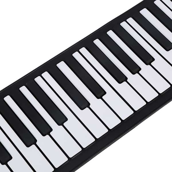 Bærbar 61-tangenters rulle op blød silikone fleksibel elektronisk digital musik keyboard klaver ny