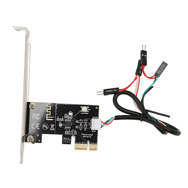 Datorns strömbrytare återställningsknapp PCIE-kort APP fjärrkontroll PCIE X1-portkort för PC-dator