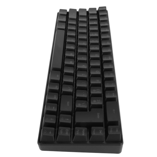 V200 Mekanisk Gamingtangentbord Bärbar 68 Tangenter Trådbunden RGB Bakgrundsbelyst Tangentbord för IBM PC Win98SE Svart